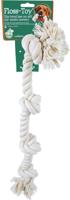 Floss-toy wit 4-knoop Speelplezier-hond Gebr. de Boon - Gebr de boon - thumbnail