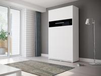 Opklapbed HOUDI 120x200 cm wit/zwart - thumbnail