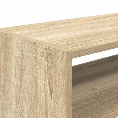 Schoenenrekken 2 st stapelbaar 60x30x30,5 cm sonoma eikenkleur