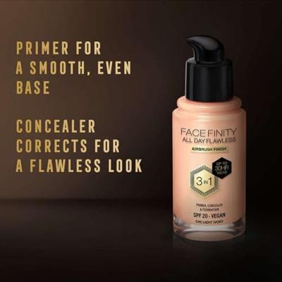 Max Factor Facefinity All Day Flawless 3-in-1 Foundation - 40 Light Ivory Max Factor Facefinity All Day Flawless 3-in-1 Foundation - 40 Light Ivory