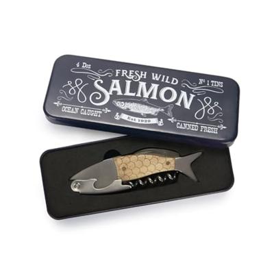Zalm Kurkentrekker In Cadeaublik Zalm Kurkentrekker In Cadeaublik