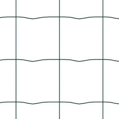 VidaXL Euro hek groen 0,4 x 10 m pvc-gecoat ijzer