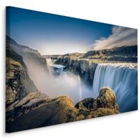 Schilderij - Waterval in IJsland, premium print - thumbnail