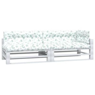 VidaXL Palletkussens 5 st bladpatroon stof VidaXL Palletkussens 5 st bladpatroon stof