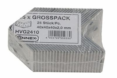 Connex Geperf. Winkelhaak 40X40X40X2 Vz - HVG2410 Connex Geperf. Winkelhaak 40X40X40X2 Vz - HVG2410