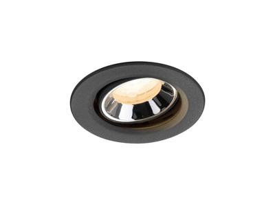 SLV InbouwspotNuminos Move XS zwart/chroom 2700K - 40gr - 1009330