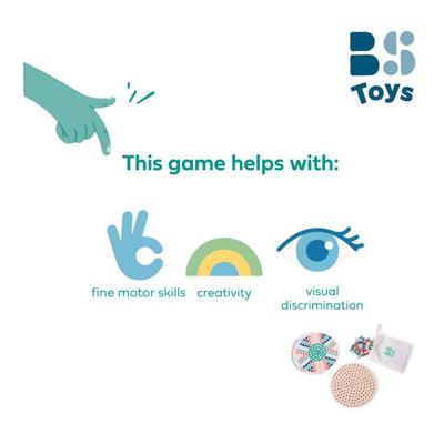 BS Toys houten mozaiek pin board