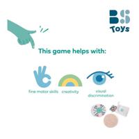 BS Toys houten mozaiek pin board - thumbnail