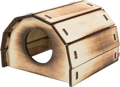 TRIXIE HUIS MIKKEL HAMSTER HOUT GEVLAMD 13X12X9 CM 2 ST