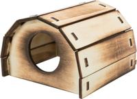TRIXIE HUIS MIKKEL HAMSTER HOUT GEVLAMD 13X12X9 CM 2 ST - thumbnail