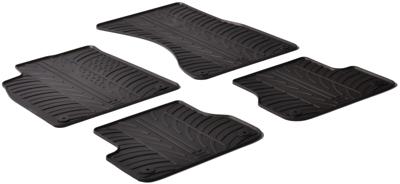Rubbermatten passend voor Audi A7 2010- / A6 2011- (T-Design 4-delig + montageclips) GL0245
