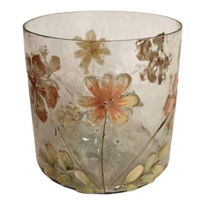 Theelichthouder Kriti glas 9x9cm