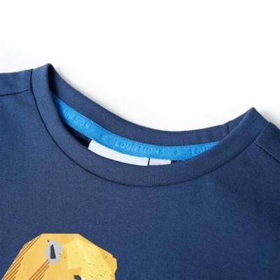 Kindershirt 140 donkerblauw Kindershirt 140 donkerblauw