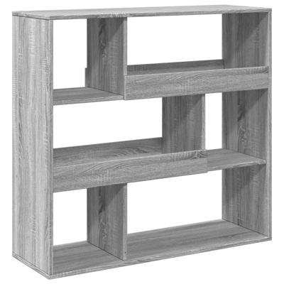 kamerscherm 100x33x125,5 cm bewerkt hout grijs sonoma eiken