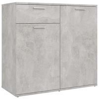 VidaXL Dressoir 80x36x75 cm bewerkt hout betongrijs - thumbnail