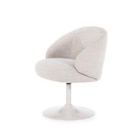 Eleonora Eetkamerstoel 'Ruben' Bouclé, kleur Taupe - thumbnail