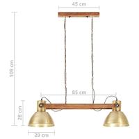 VidaXL Hanglamp industrieel 25 w e27 109 cm messingkleurig - thumbnail