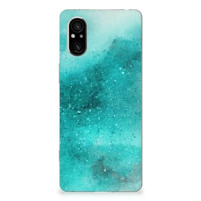 Smartphone hoesje Sony Xperia 5 V Painting Blue Smartphone hoesje Sony Xperia 5 V Painting Blue