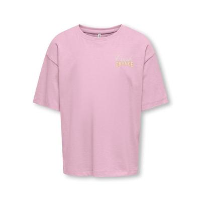Kids ONLY zomer t-shirt S/S meisjes - loose fit - roze - Koghelen