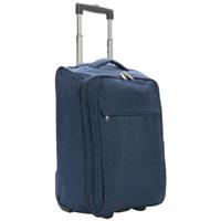 XD Collection trolley opvouwbaar 40 liter polyester blauw - thumbnail