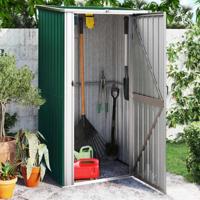 VidaXL Tuinhuis groen 118,5x97x209,5 cm gegalvaniseerd staal - thumbnail