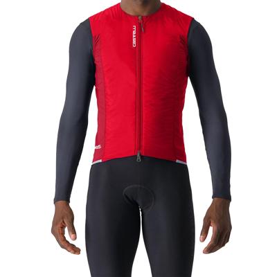 Castelli Fly Vest mouwloos fietsjack rich red heren M
