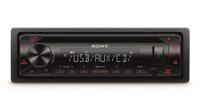 Sony CDXG1300U.EUR autoradio (CD-speler, USB/AUX-ingang, 4x 55 W, extra bas) rood - thumbnail