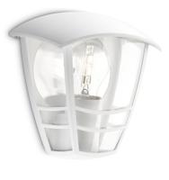 Wandlamp Philips Creek 19,5 cm Wit Metaal Aluminium A+ E27 - thumbnail