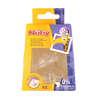 Replacement nipple slow flow 2 Stuks