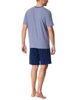 Schiesser Schiesser Heren Pyjama Short royal blue 183585 58/3XL - thumbnail