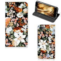 Smart Cover voor iPhone 7 | 8 | SE (2020) | SE (2022) Dark Flowers - thumbnail