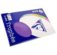 Paars A4 papier 160 gram 50 vel Clairefontaine Trophée - thumbnail