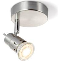 Light depot - LED opbouwspot Cilindro Ø 9,5 cm - mat staal - Outlet - thumbnail