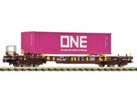 Fleischmann 825059 N zakwagen T3 van de AAE Met 40-container van containerbedrijf ONE - thumbnail