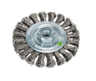 Bosch Accessories Schijfborstel voor haakse- en rechte schuurmachine - gevlochten draad, roestvrij, 100 mm 2609256509 1 stuk(s)