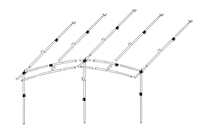 Dorema Frame Voortent Onyx 270 Staal Easygrip 28mm - thumbnail