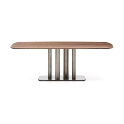 Kave Home Melvar eettafel 220x110 cm fineer walnoot Kave Home Melvar eettafel 220x110 cm fineer walnoot