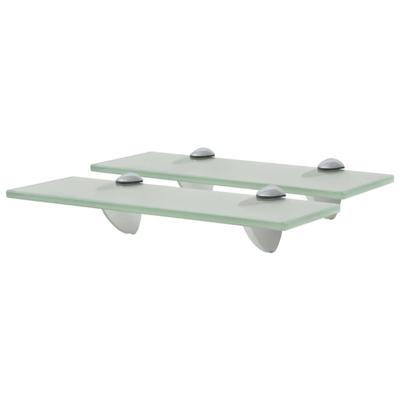 VidaXL Schappen zwevend 2 st 30x10 cm 8 mm glas VidaXL Schappen zwevend 2 st 30x10 cm 8 mm glas