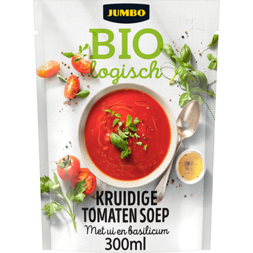 Jumbo Biologisch Kruidige Tomatensoep met Ui & Basilicum 300ML