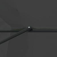 Parasol Ø395x245 cm antraciet - thumbnail
