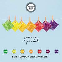 Condooms Mister Size Pure Feel Extra Thin Ø 6,4 cm - thumbnail