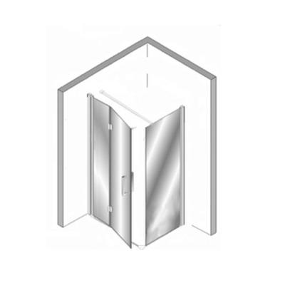 Douchecabine Plieger Panorama 6mm 120x80x200cm (Douchewand en Vouwdeur) Chroom Douchecabine Plieger Panorama 6mm 120x80x200cm (Douchewand en Vouwdeur) Chroom