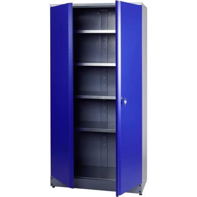 Küpper 70297 Hoge kast voor gereedschap (b x h x d) 910 x 1800 x 450 mm Blauw, Zilver