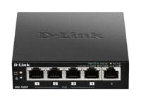 D-Link DGS-1005P/E 5-poorts PoE+ switch Gigabit 4 PoE+ poorten 60W - thumbnail