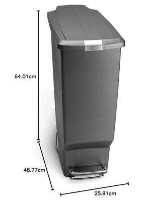 Simplehuman Afvalemmer Slimline 40 liter - thumbnail