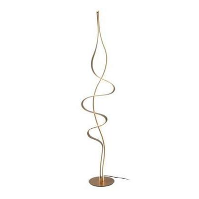Lucide LAMBADA - Vloerlamp - LED Dimb. - 1x38W 2700K - Mat Goud / Messing | Premium