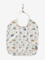 Geplastificeerd rond slabbetje wit, bedrukt - thumbnail