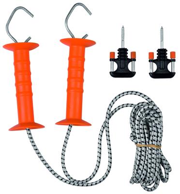 Gallagher Doorgangsset elastisch cord wit 6,5/11m - 640556 640556