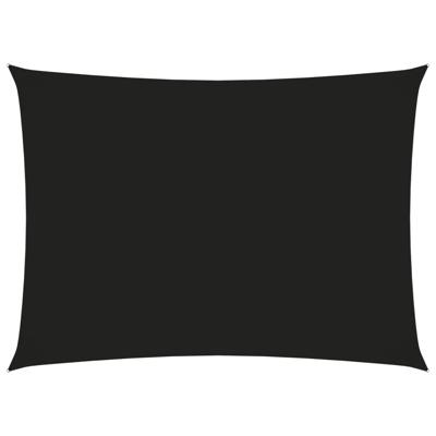 VidaXL Zonnescherm rechthoekig 3x4,5 m oxford stof zwart VidaXL Zonnescherm rechthoekig 3x4,5 m oxford stof zwart