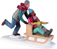 Lemax family snow day kerstdorp figuur type 3 2019 - thumbnail
